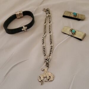 Silver Horse Pendant Necklace and Accessories